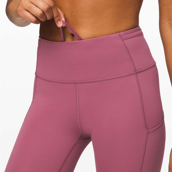 Lululemon Fast and Free Tight II 25" lNon-Reflective Nulux Plumful - Picture 5 of 9